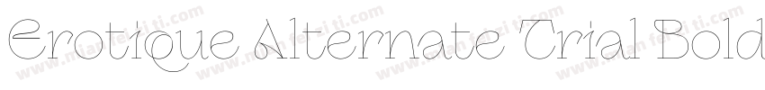 Erotique Alternate Trial Bold字体转换